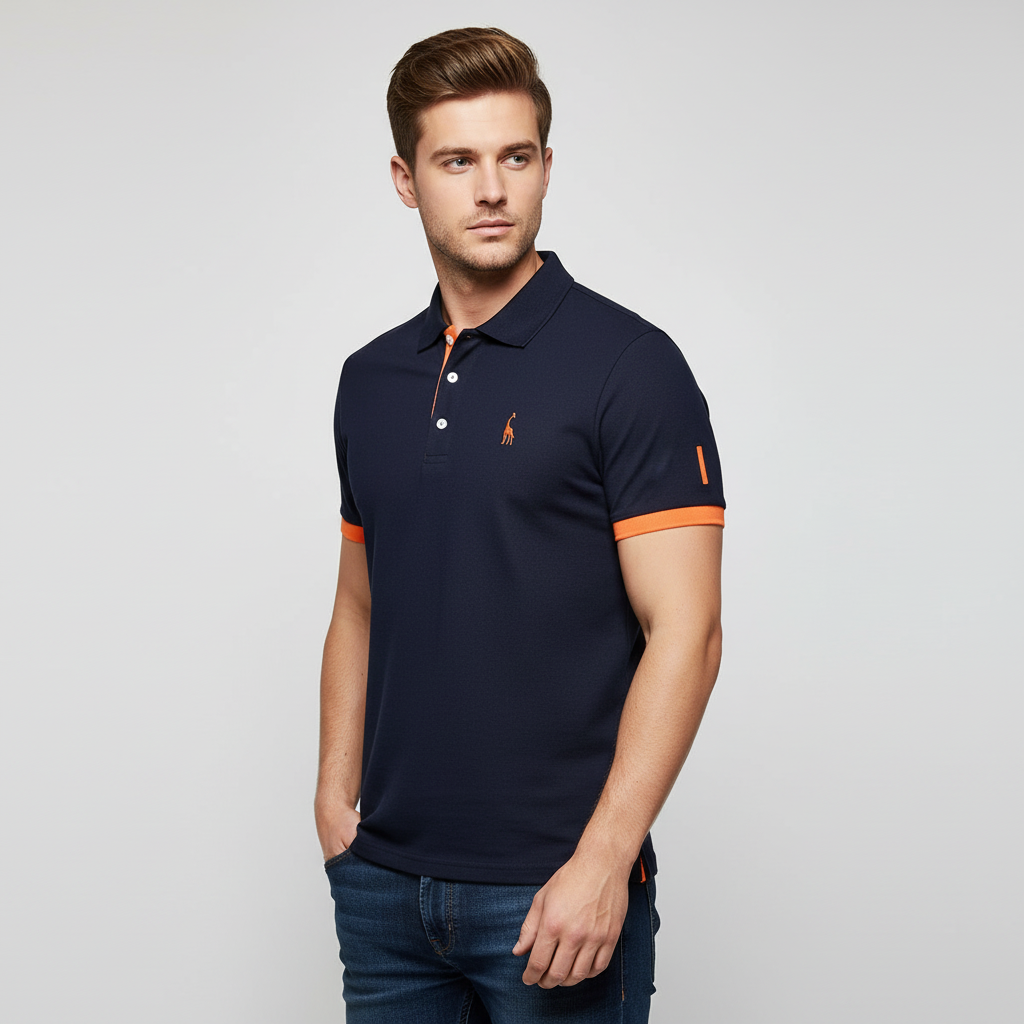 Men's Extra Large Breathable Polo Shirt - VogeLuxe