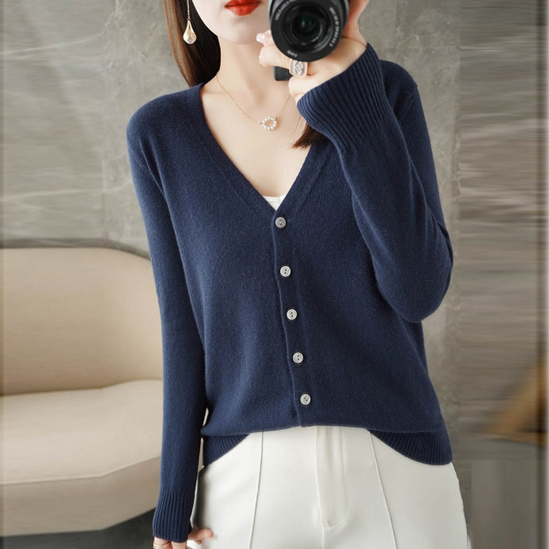 Cozy Women's Open Front Long Sleeve Cardigan Sweater