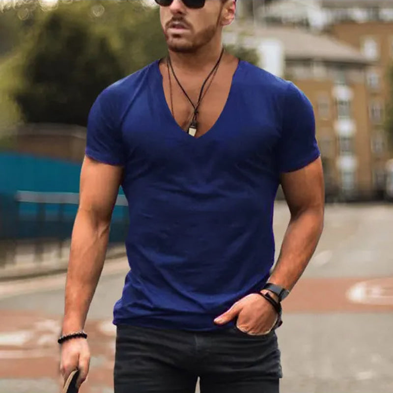 Breathable Casual Mens Summer Tee Shirt