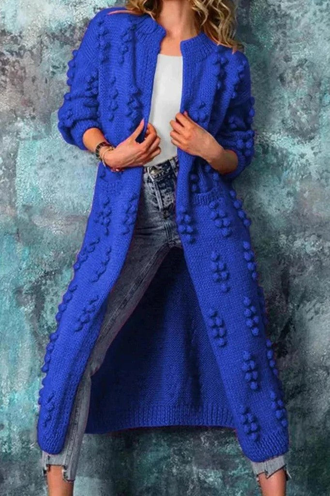 Warm Women's Knit Open Front Cardigan Sweater