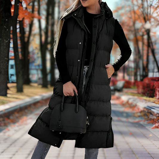 Warm Women's Down Parka Jacket for Outdoor Use - VogeLuxe