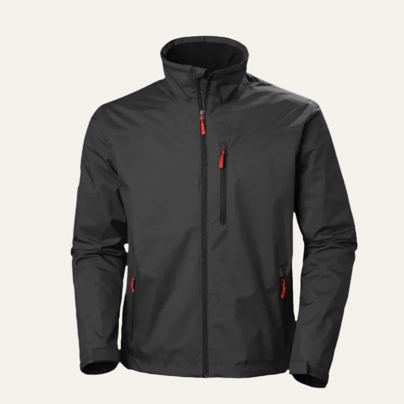 VogeLuxe | Men’s Waterproof Shell Jacket with Contrast Trim Pockets