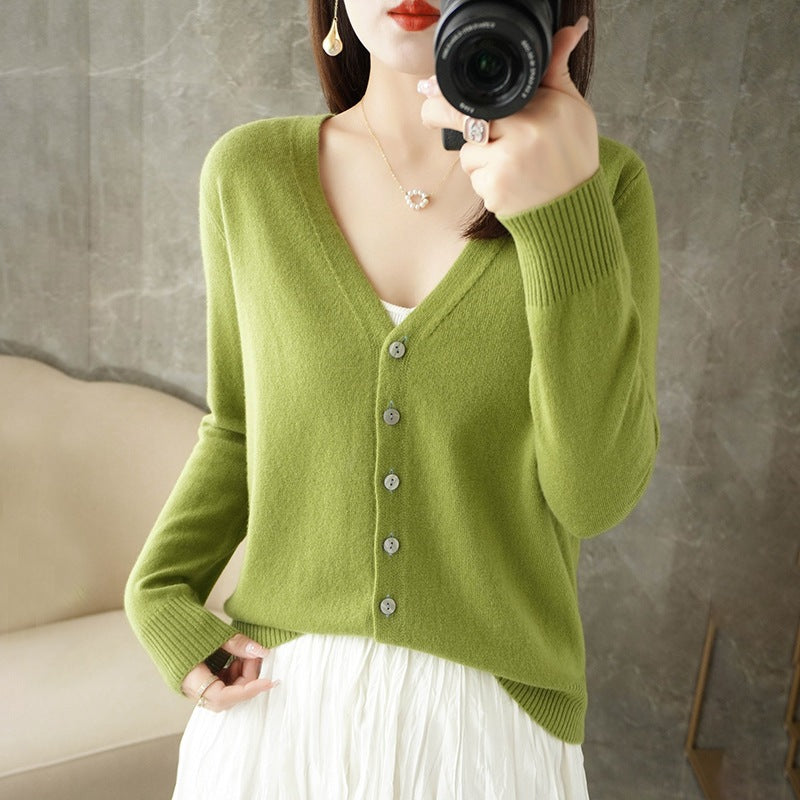 Cozy Women's Open Front Long Sleeve Cardigan Sweater