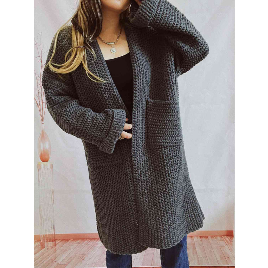 Warm Women's Thick Cable Cardigan
