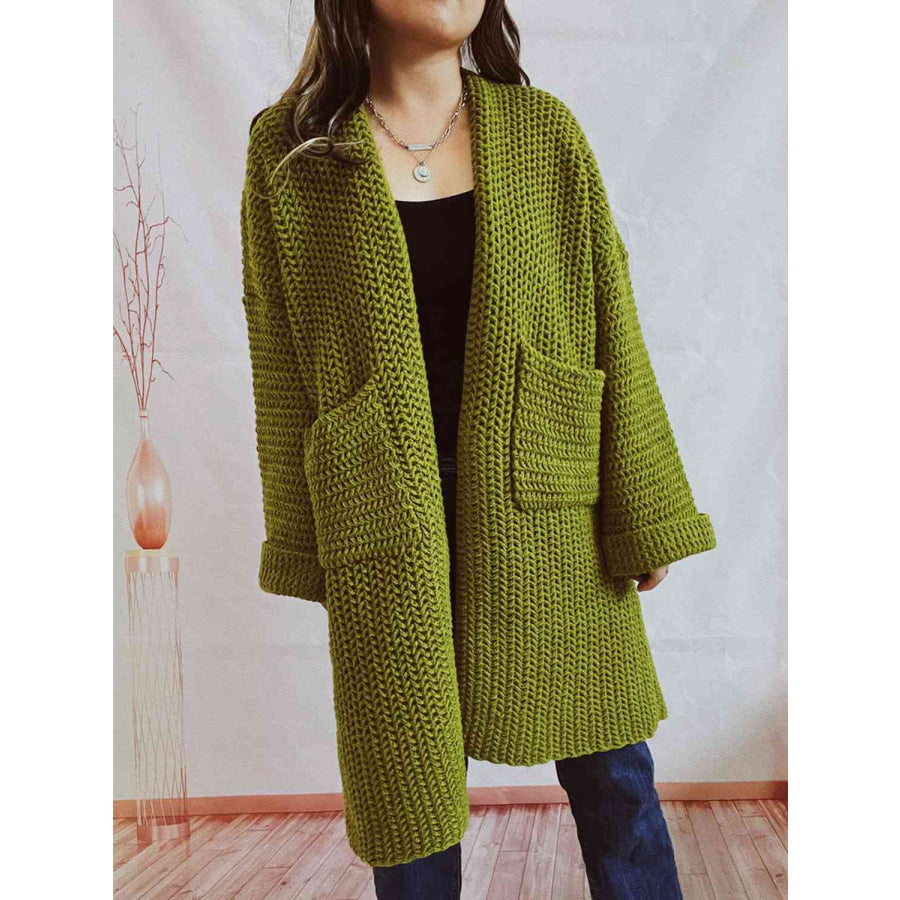 Warm Women's Thick Cable Cardigan