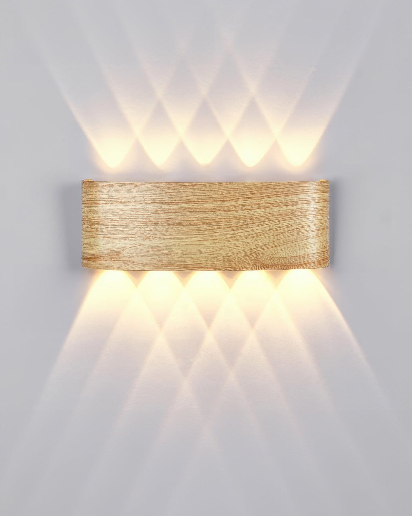 Rustic Wood LED Outdoor Wall Light Waterproof
