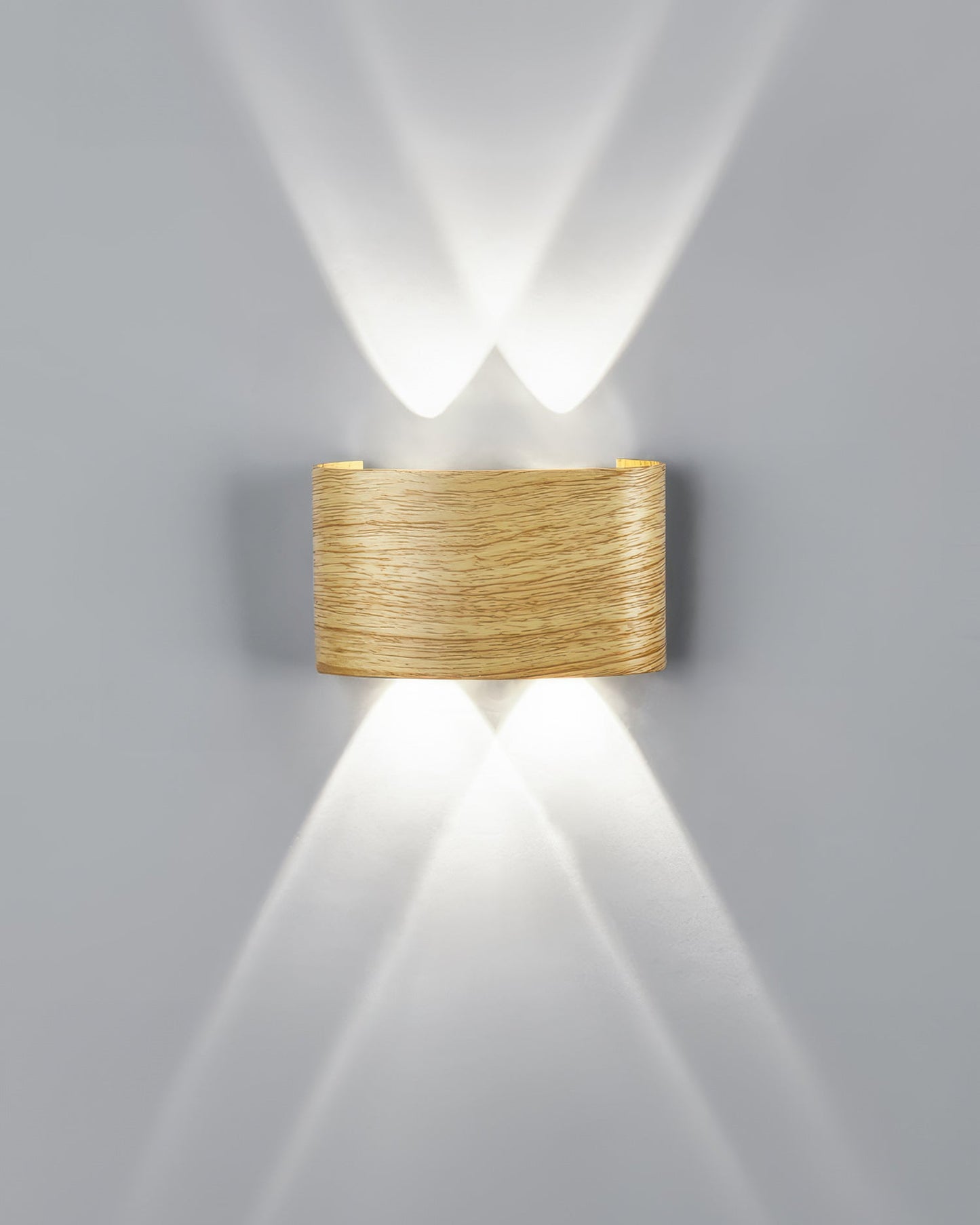 Rustic Wood LED Outdoor Wall Light Waterproof