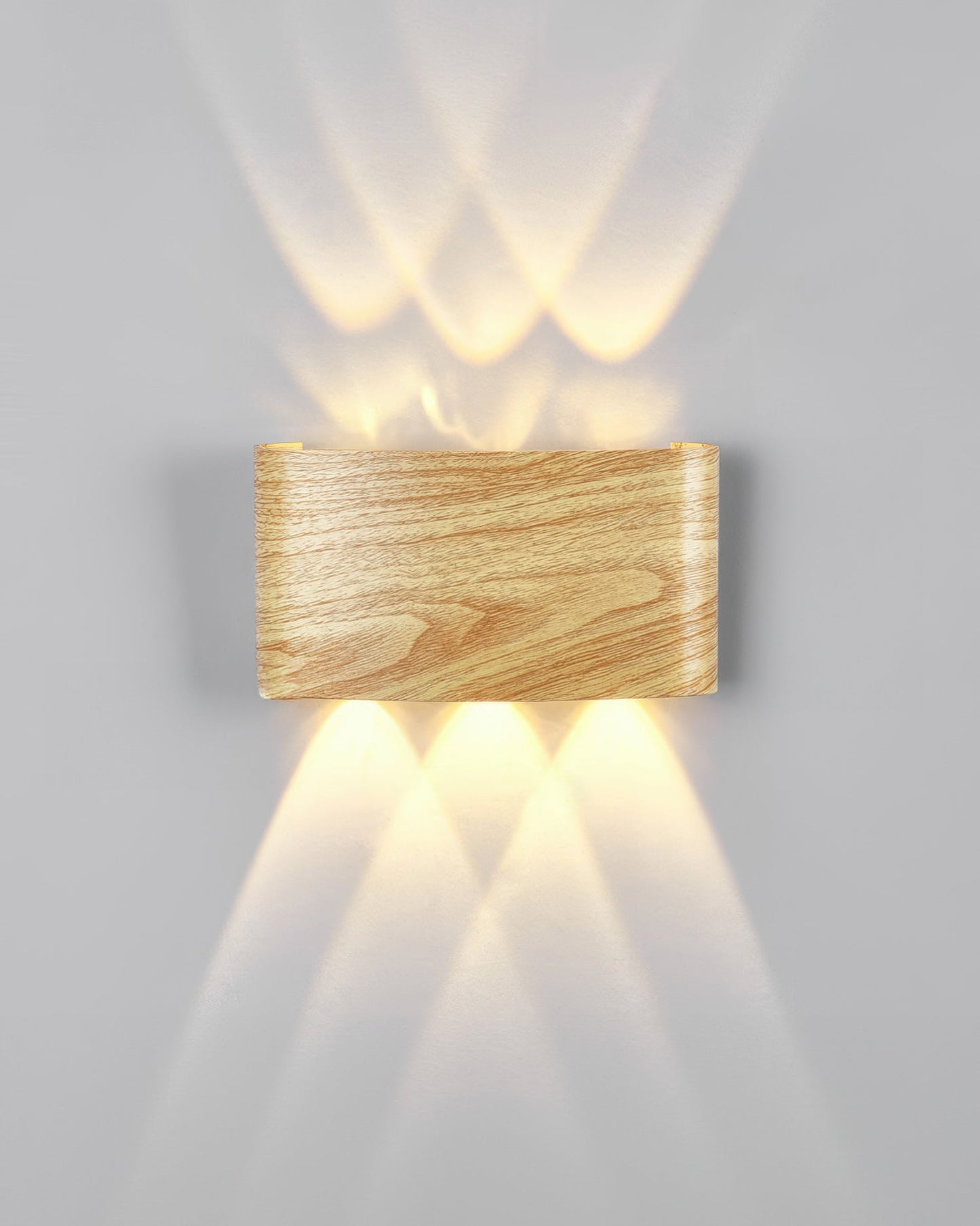 Rustic Wood LED Outdoor Wall Light Waterproof