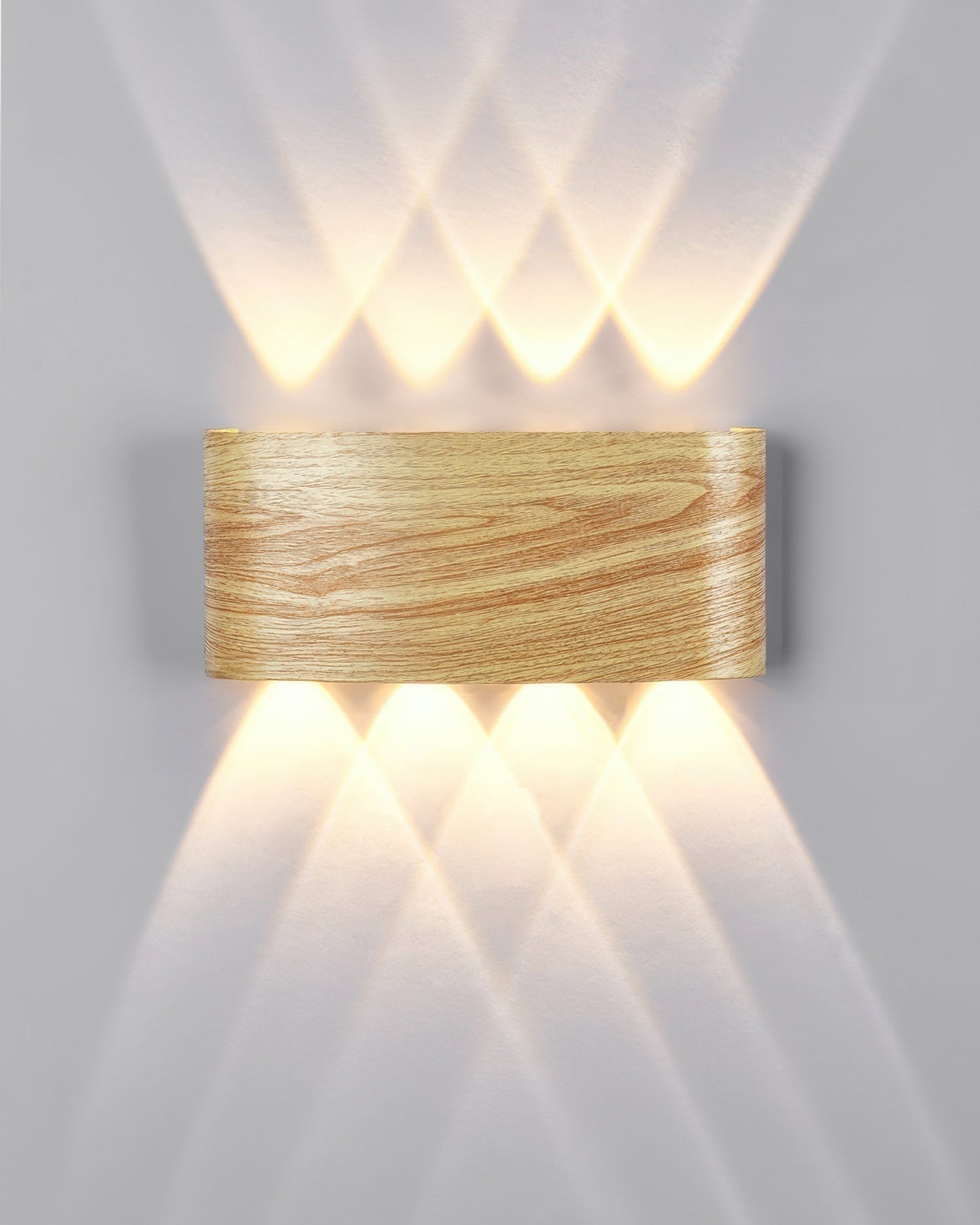Rustic Wood LED Outdoor Wall Light Waterproof