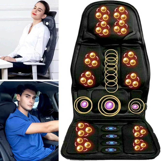 Luxury Heated Massage Back Support Cushion - VogeLuxe