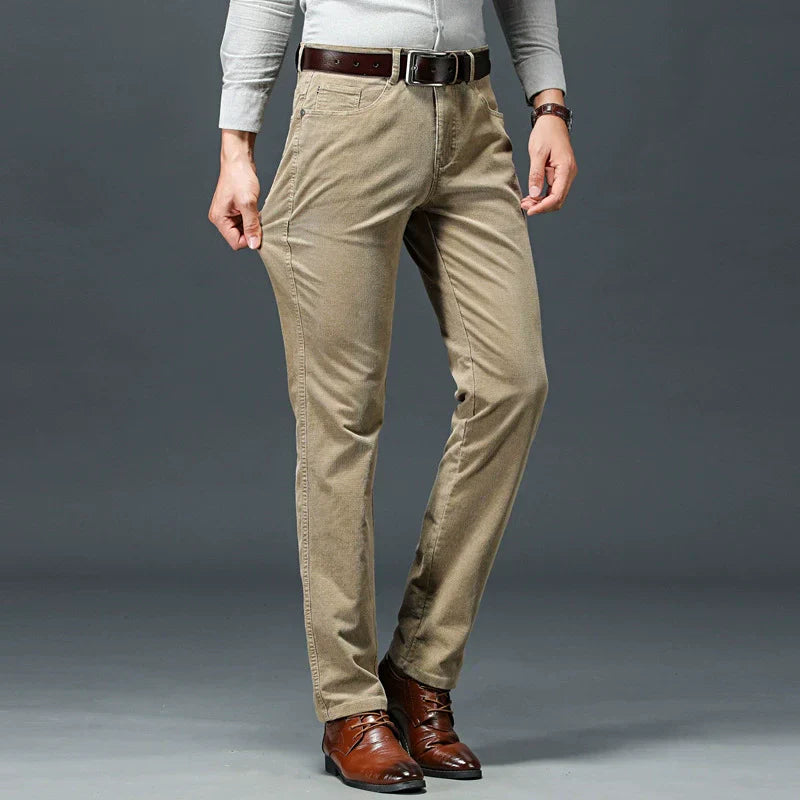 Men's Slim Fit Work Pants Stretchy Classic Design - VogeLuxe