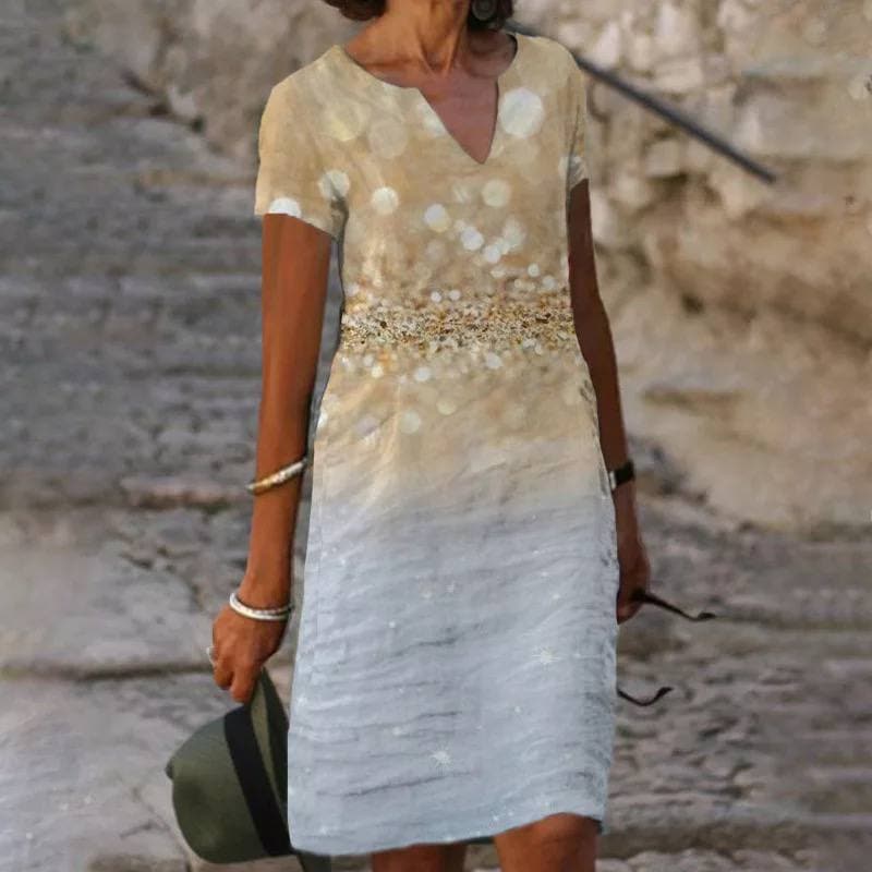 Elegant V-Neck Button Front Women's Blouse