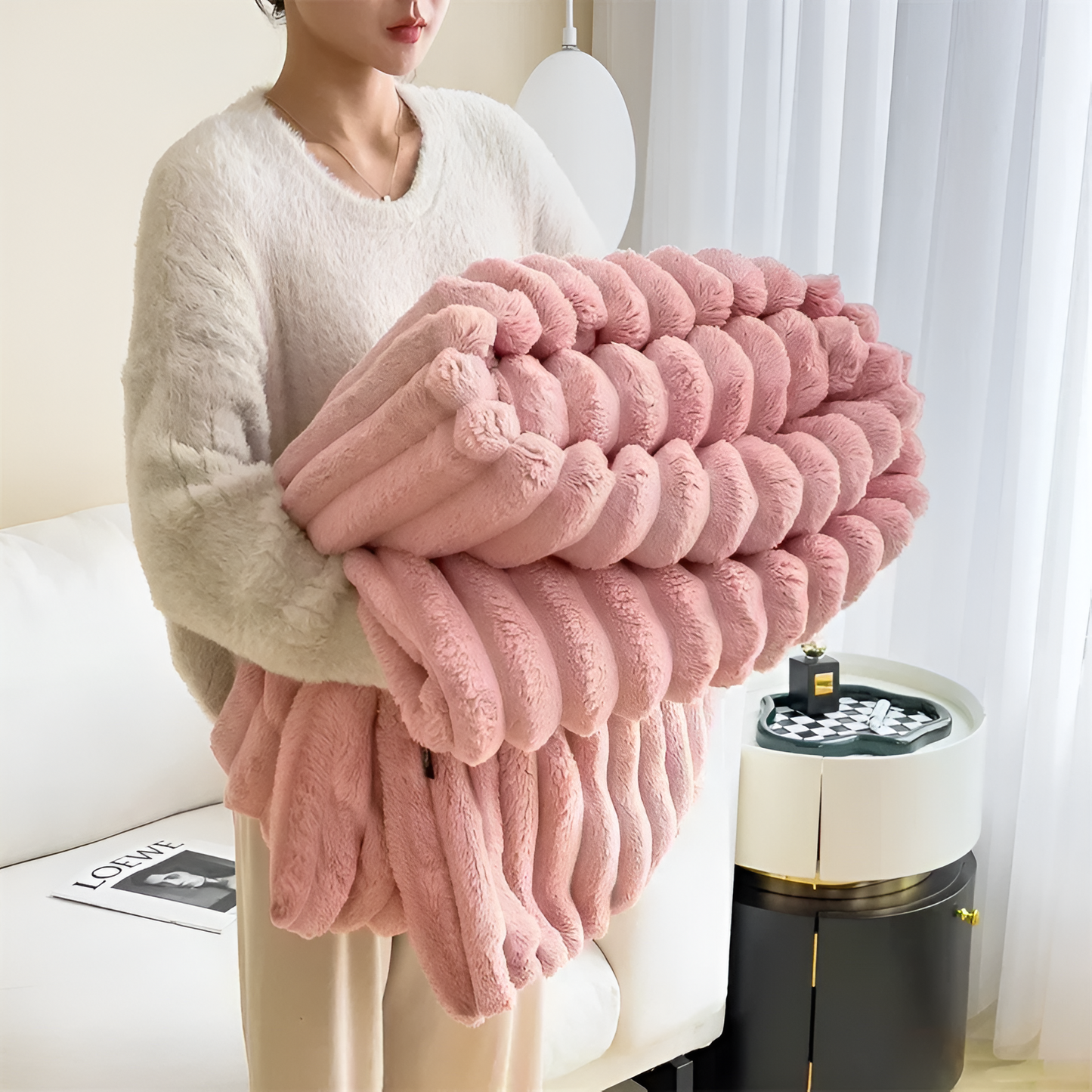 Plush Faux Fur Soft Blanket