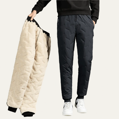 VogeLuxe | Men’s Quilted Fleece Lined Insulated Jogger Pants