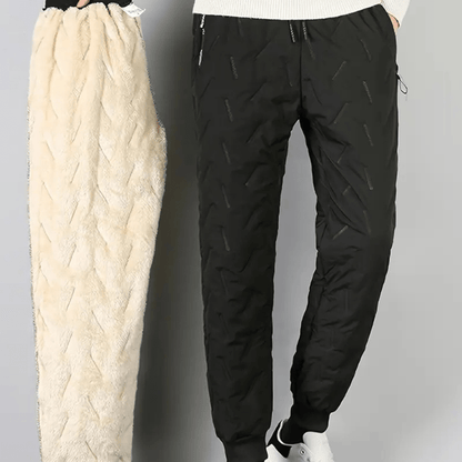 VogeLuxe | Men’s Quilted Fleece Lined Insulated Jogger Pants