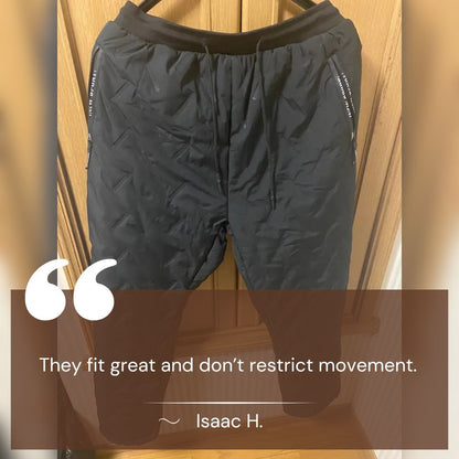 VogeLuxe | Men’s Quilted Fleece Lined Insulated Jogger Pants