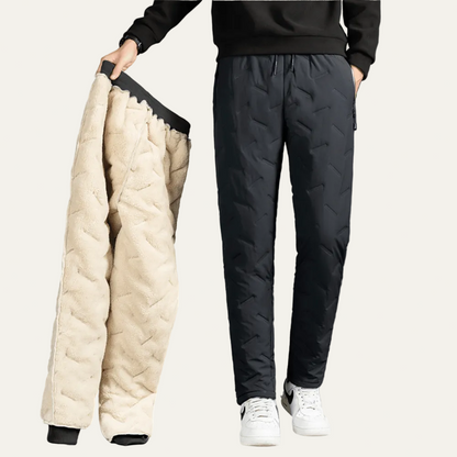 VogeLuxe | Men’s Quilted Fleece Lined Insulated Jogger Pants