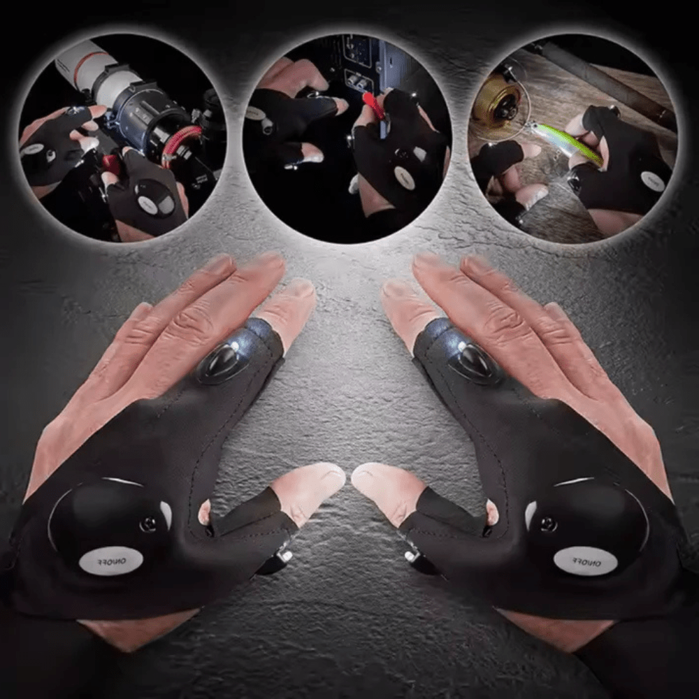 VogeLuxe | Unisex LED Utility Fingerless Neoprene Glove