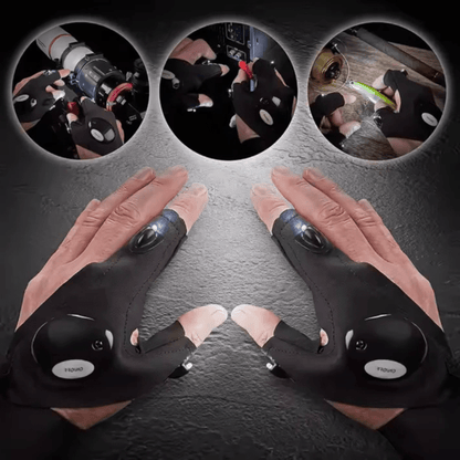 VogeLuxe | Unisex LED Utility Fingerless Neoprene Glove