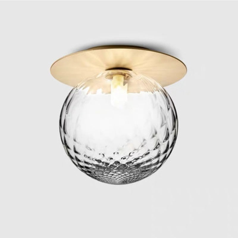 Metal Globe Pendant Ceiling Light Fixture