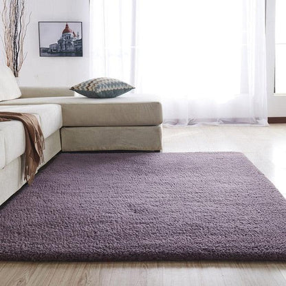 Plush Low Shedding Fleece Living Room Mat