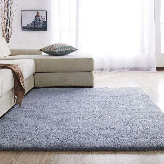 Plush Low Shedding Fleece Living Room Mat