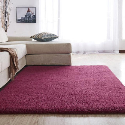 Plush Low Shedding Fleece Living Room Mat