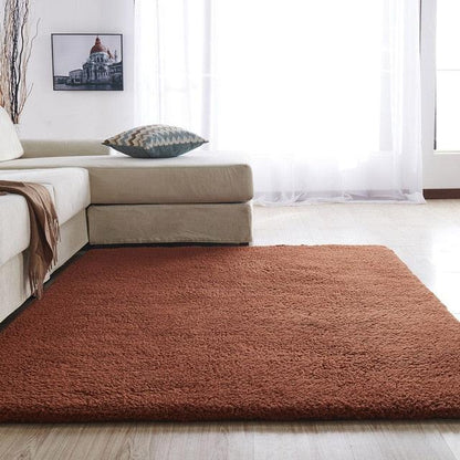 Plush Low Shedding Fleece Living Room Mat