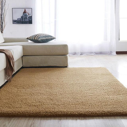 Plush Low Shedding Fleece Living Room Mat