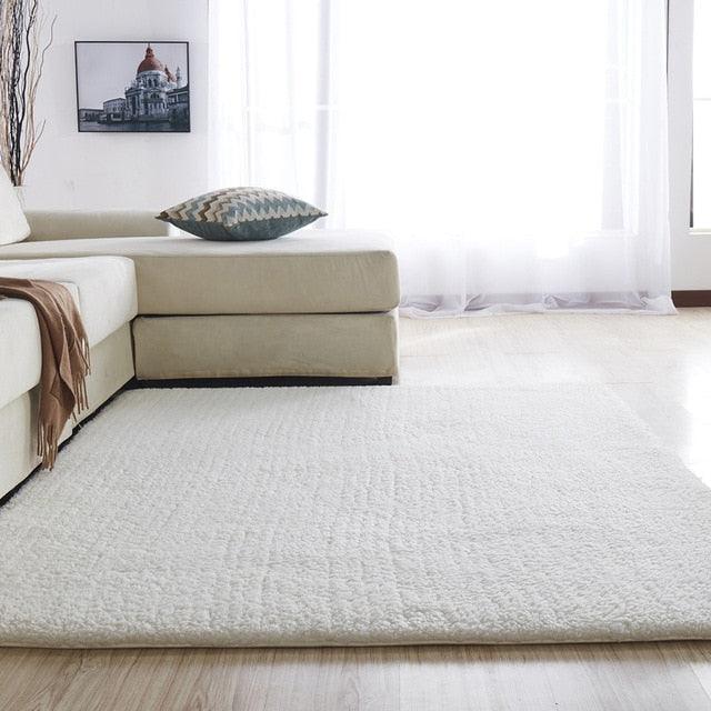 Plush Low Shedding Fleece Living Room Mat