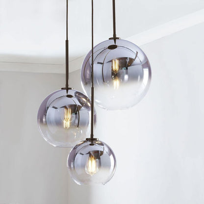 Elegant Glass Drop Pendant Light in Soft Gold Tone - VogeLuxe