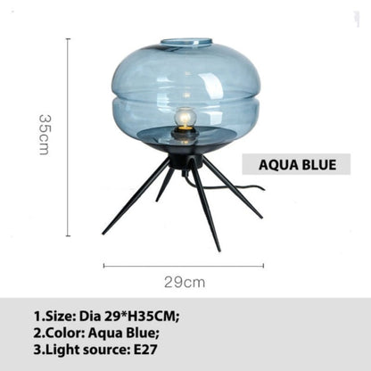 Clear Glass Dome Desk Lamp