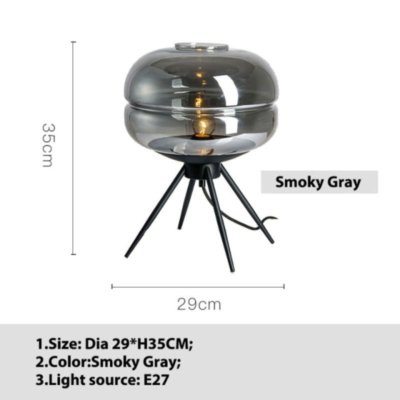 Clear Glass Dome Desk Lamp