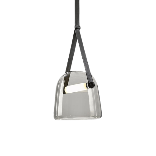 Rustic Metal Pendant Light with Brown Cord - VogeLuxe