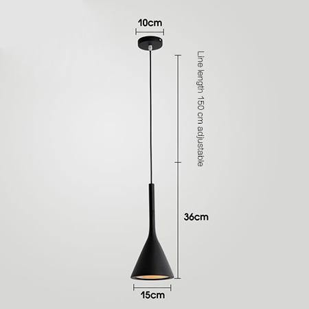 Scandinavian Glass Cone Pendant Light