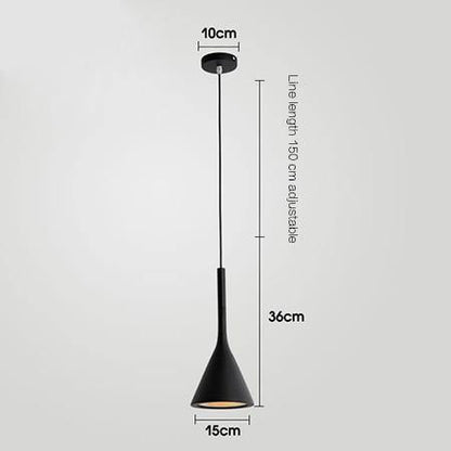 Scandinavian Glass Cone Pendant Light