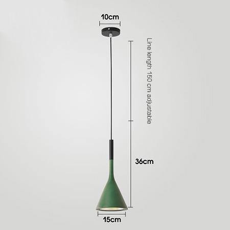 Scandinavian Glass Cone Pendant Light