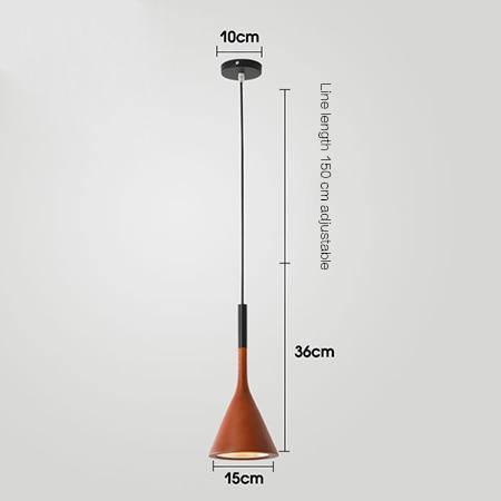 Scandinavian Glass Cone Pendant Light