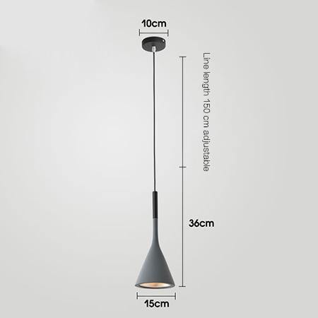 Scandinavian Glass Cone Pendant Light