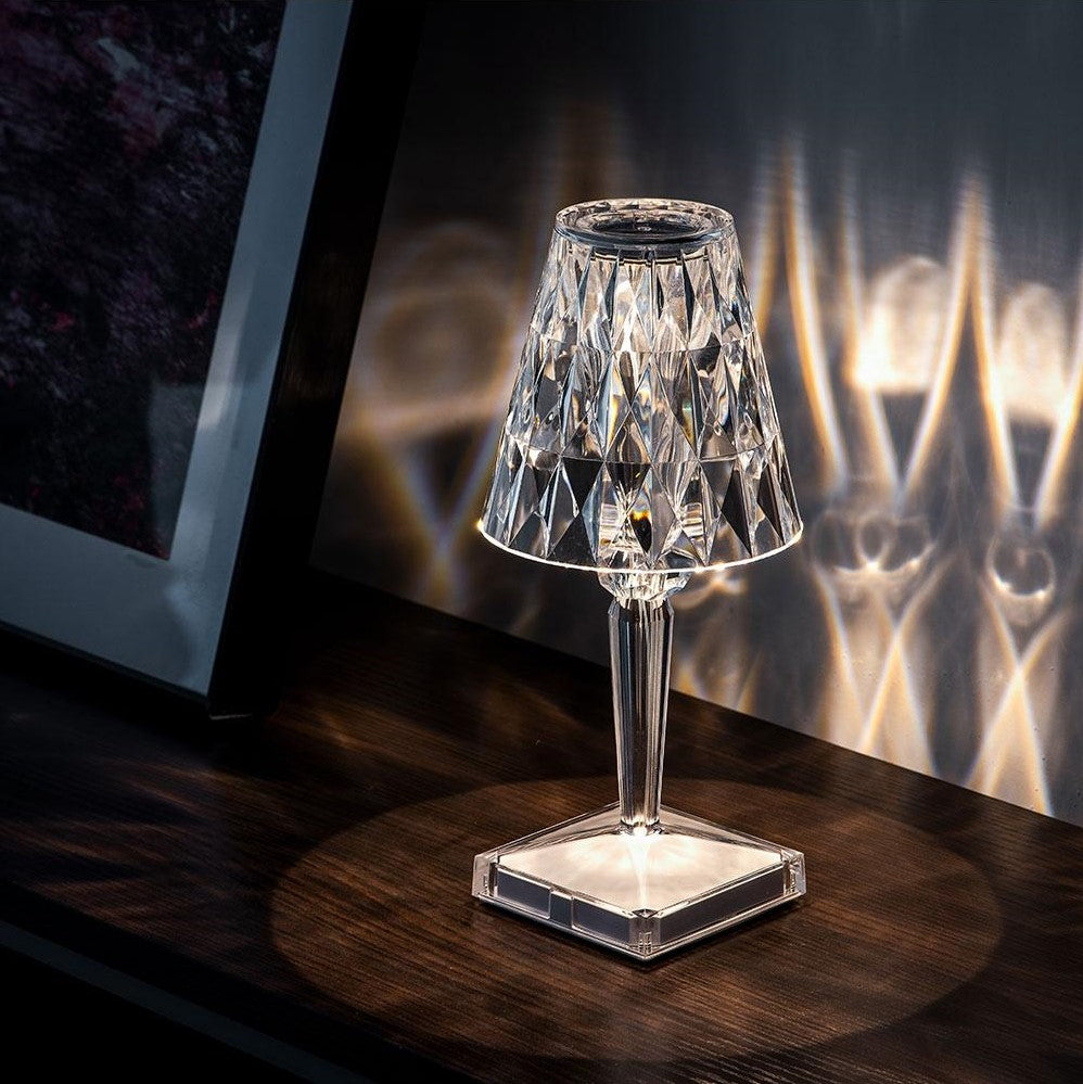 Glamorous Glass Table Lamp - VogeLuxe