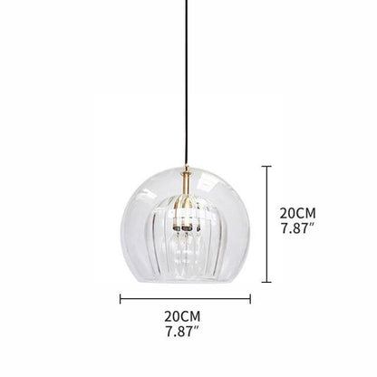 Transparent Glass LED Hanging Light