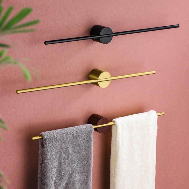 Sleek Bathroom Towel Bar Aluminum Rail - VogeLuxe