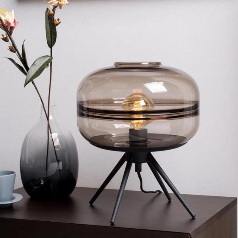 Clear Glass Dome Desk Lamp - VogeLuxe