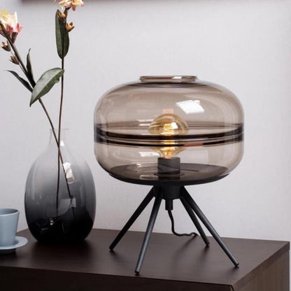 Clear Glass Dome Desk Lamp - VogeLuxe