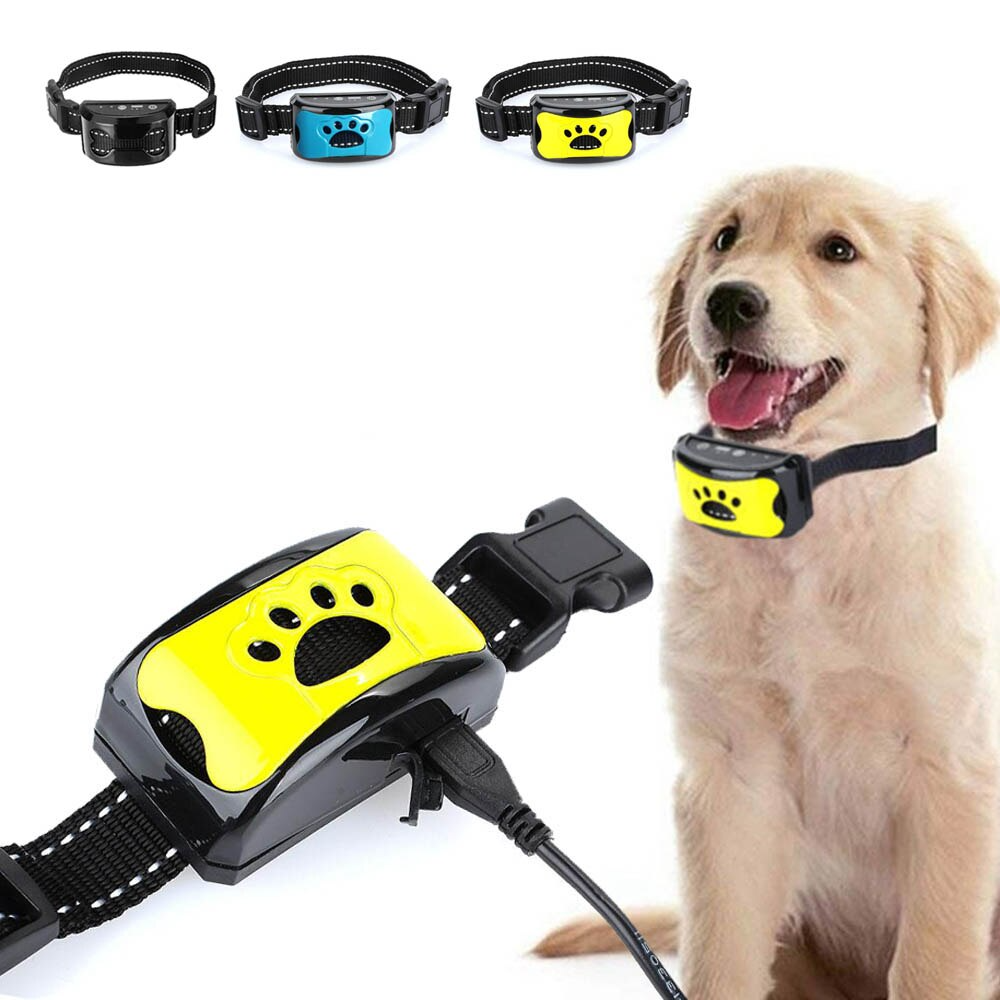 Humane Anti Bark Collar With Sound Vibration Trainer - VogeLuxe