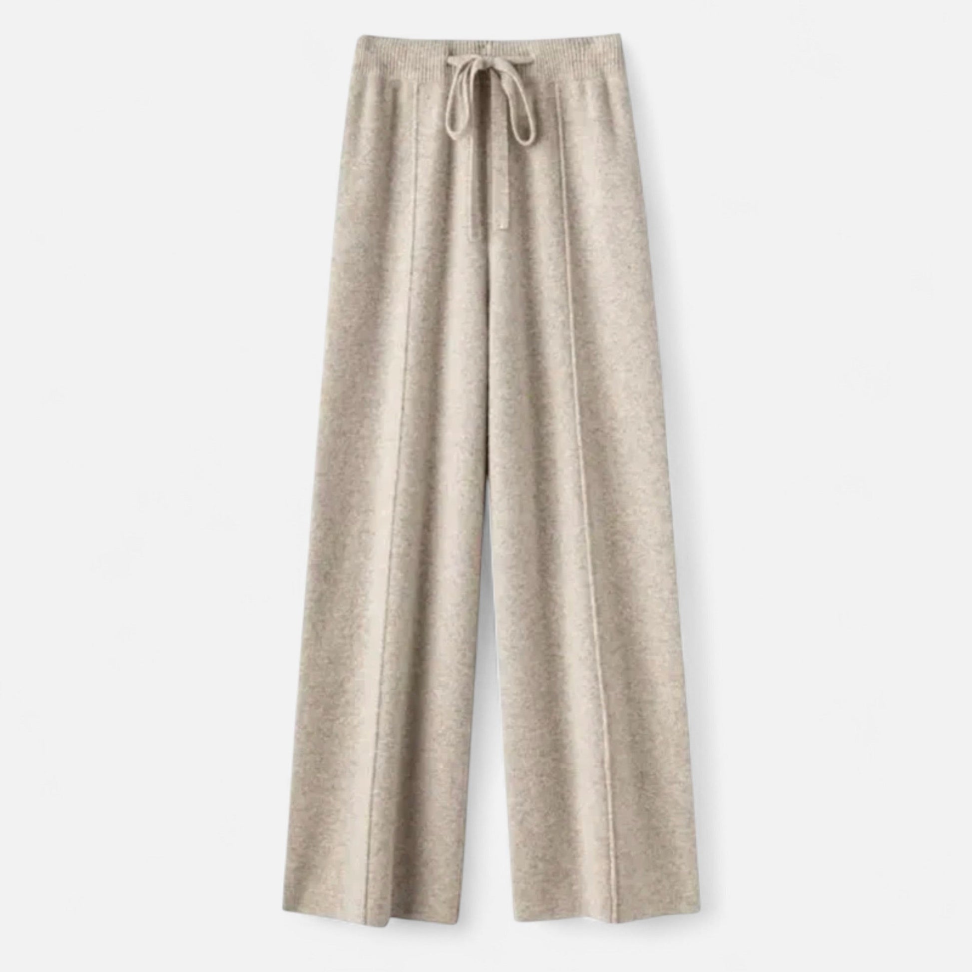 Soft Wool Wide Leg Knit Pants for Women - VogeLuxe