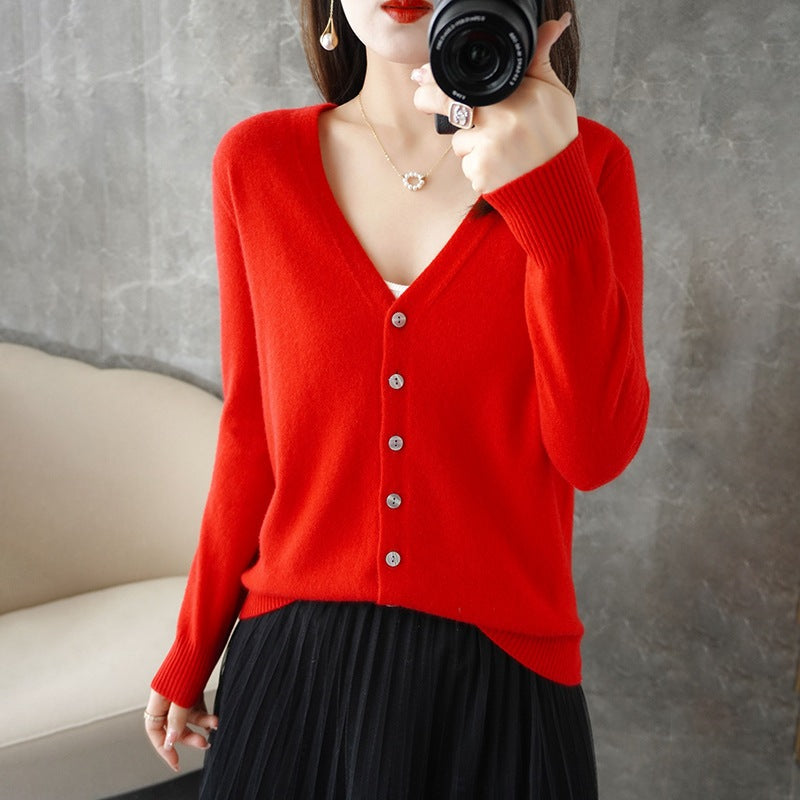 Cozy Women's Open Front Long Sleeve Cardigan Sweater