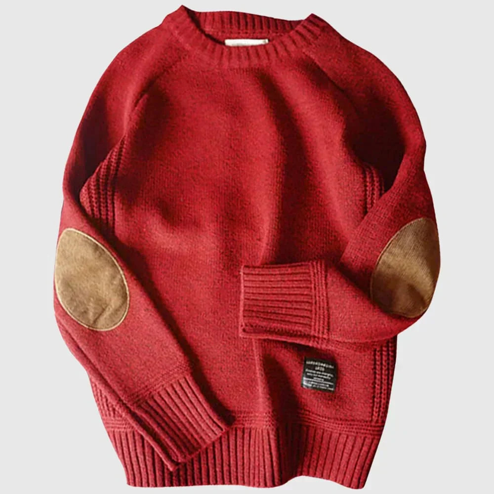 VogeLuxe | Men’s Raglan Sleeve Knit Crewneck Sweater