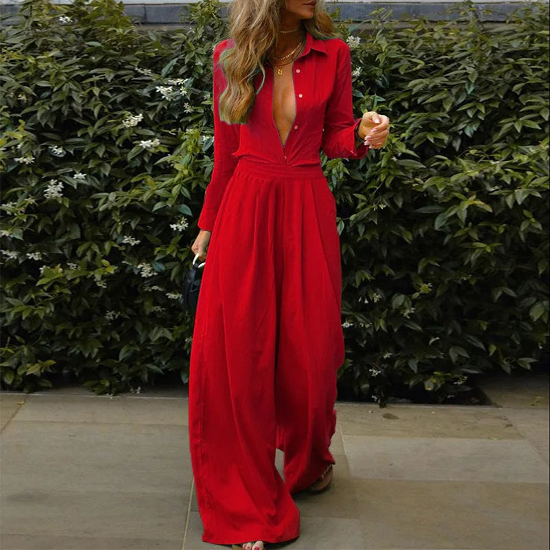 Comfortable Women's 2 Piece Elastic Waist Set