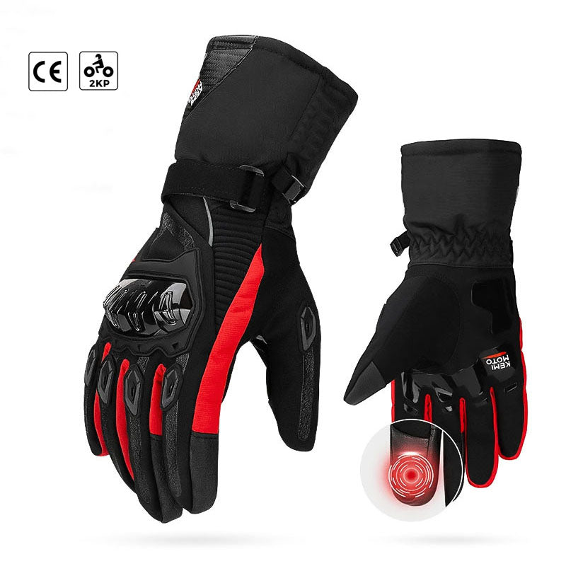 Warm Waterproof Motorcycle Gloves for Cold Weather - VogeLuxe